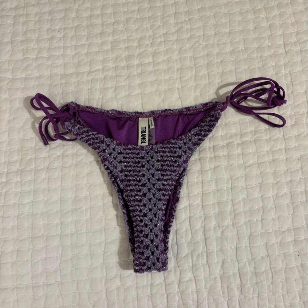 triangl swimwear Purple Crochet Two-Piece Bikini - Picture 5 of 9